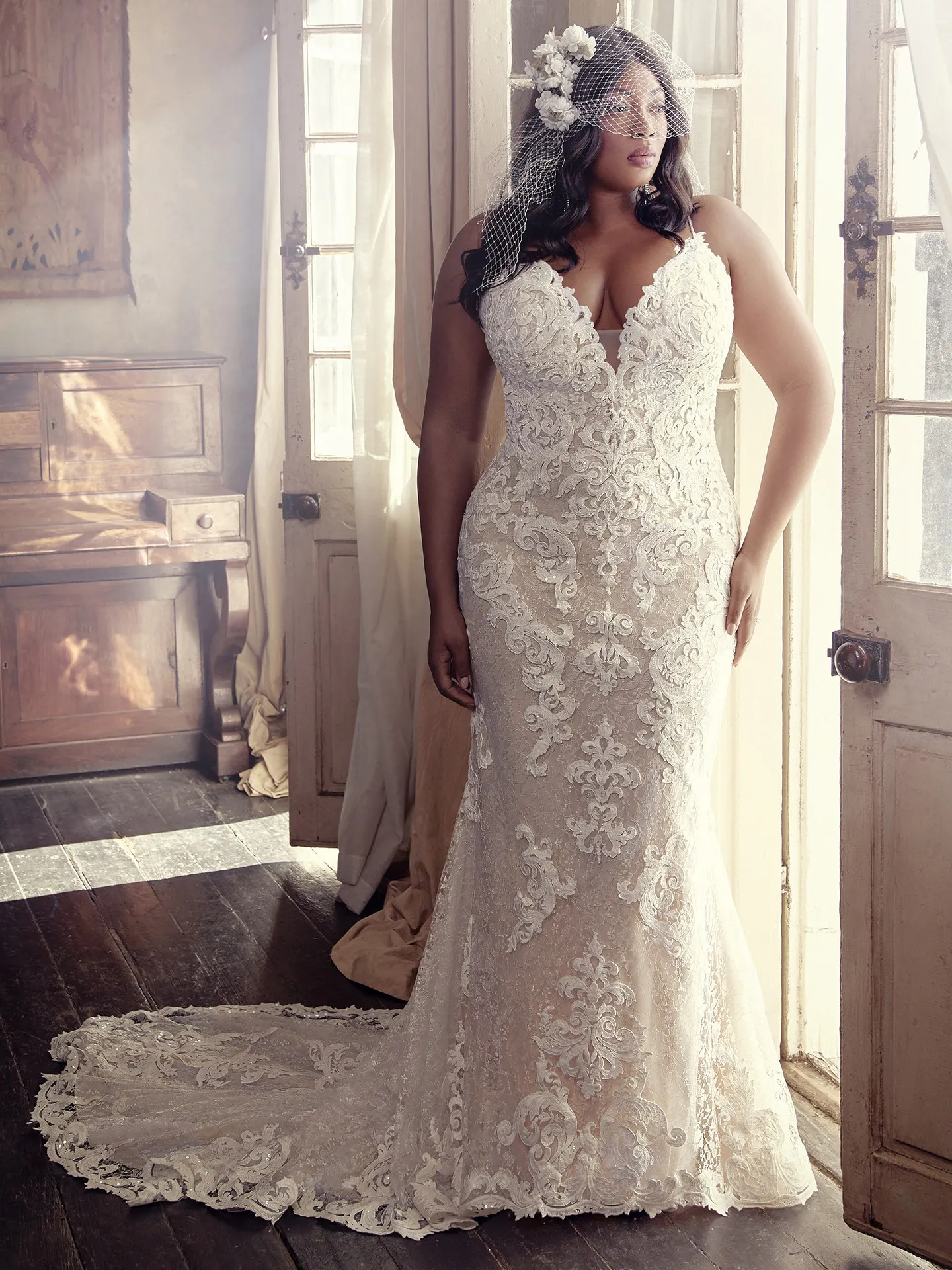 Tuscany Marie Plus Size Sexy Wedding Dress by Maggie Sottero