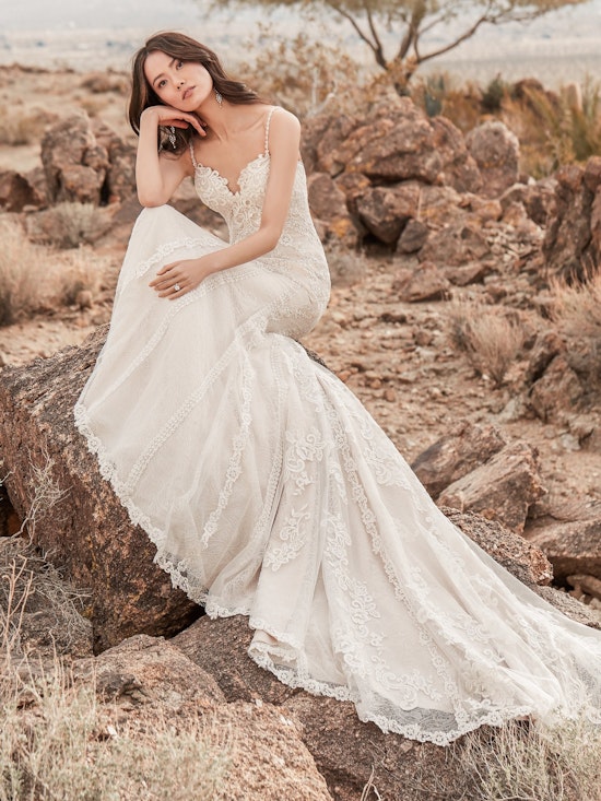 Derrick (9SC881) Lace Fit and Flare Wedding Dress by Sottero and Midgley