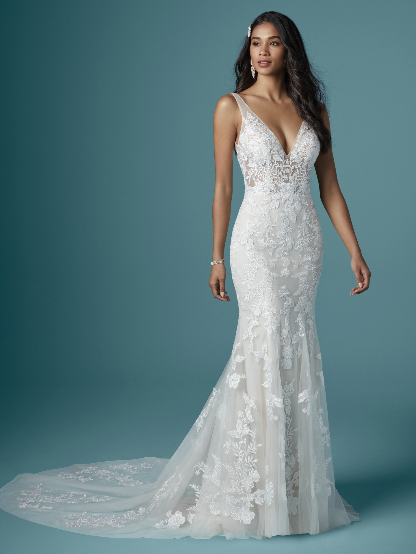 maggie sottero fit and flare