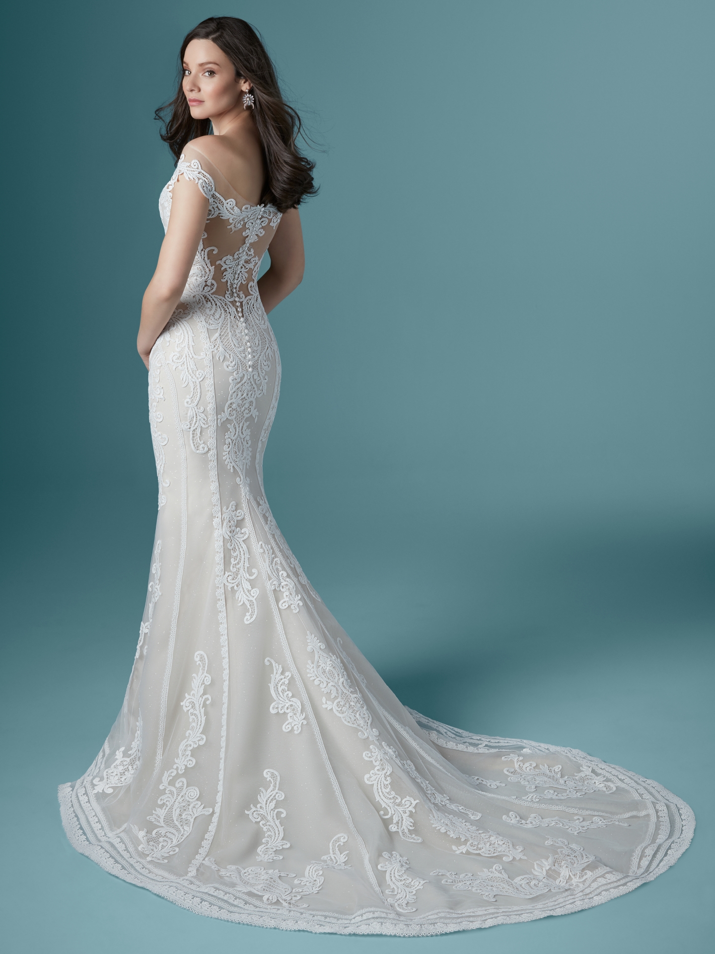 maggie sottero off the shoulder