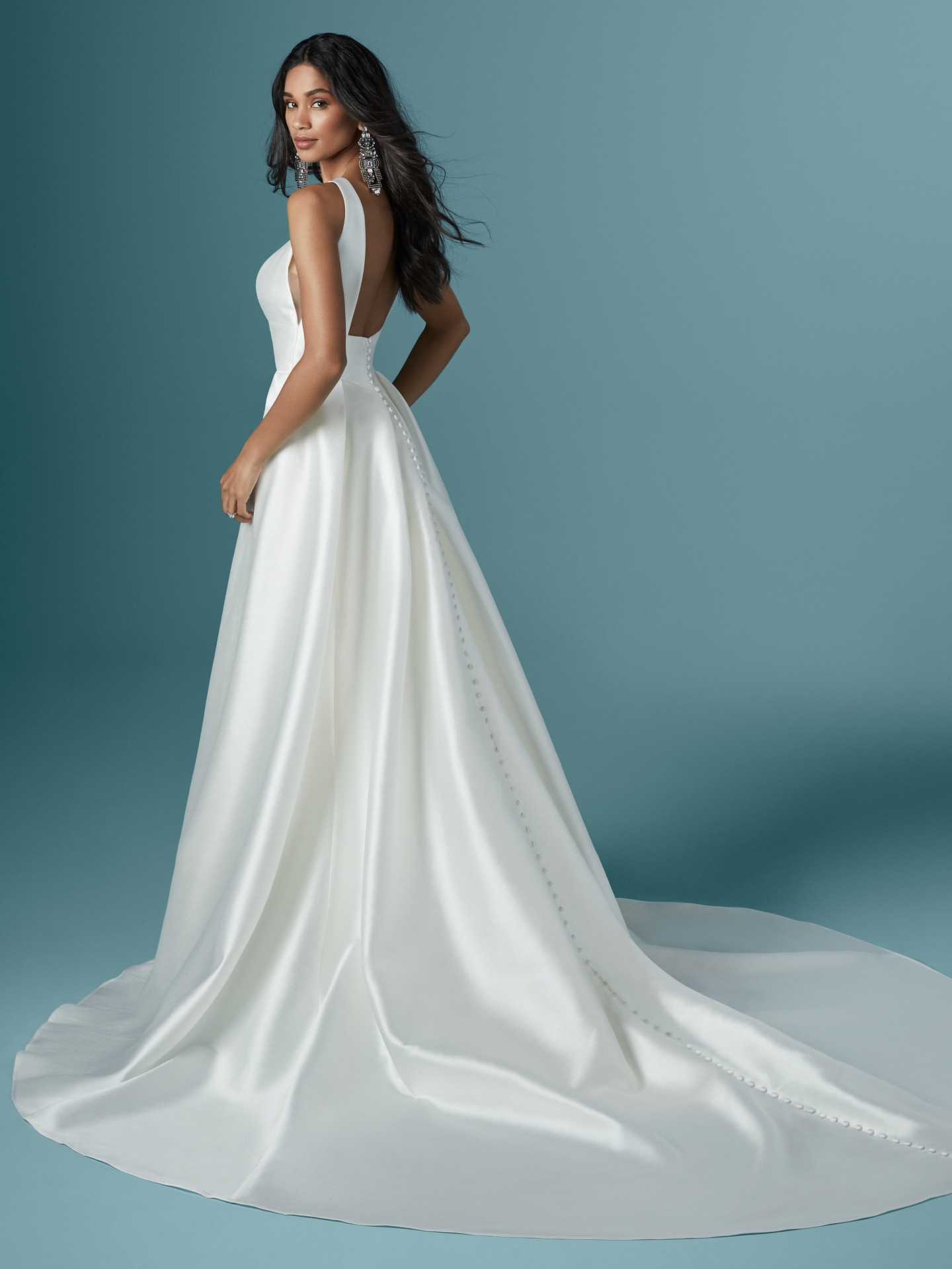 classy satin wedding dresses
