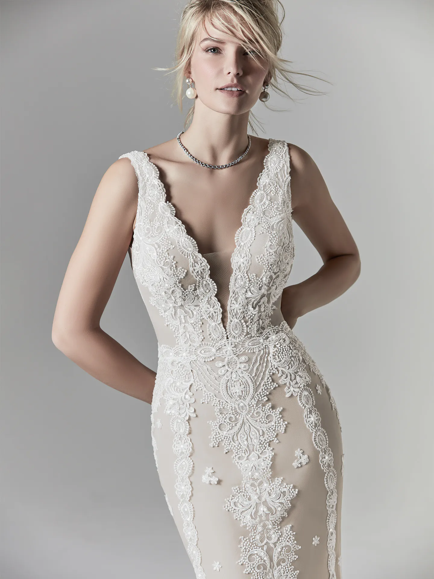 Agata Louise  Illusion Lace Wedding Dress by Sottero and Midgley