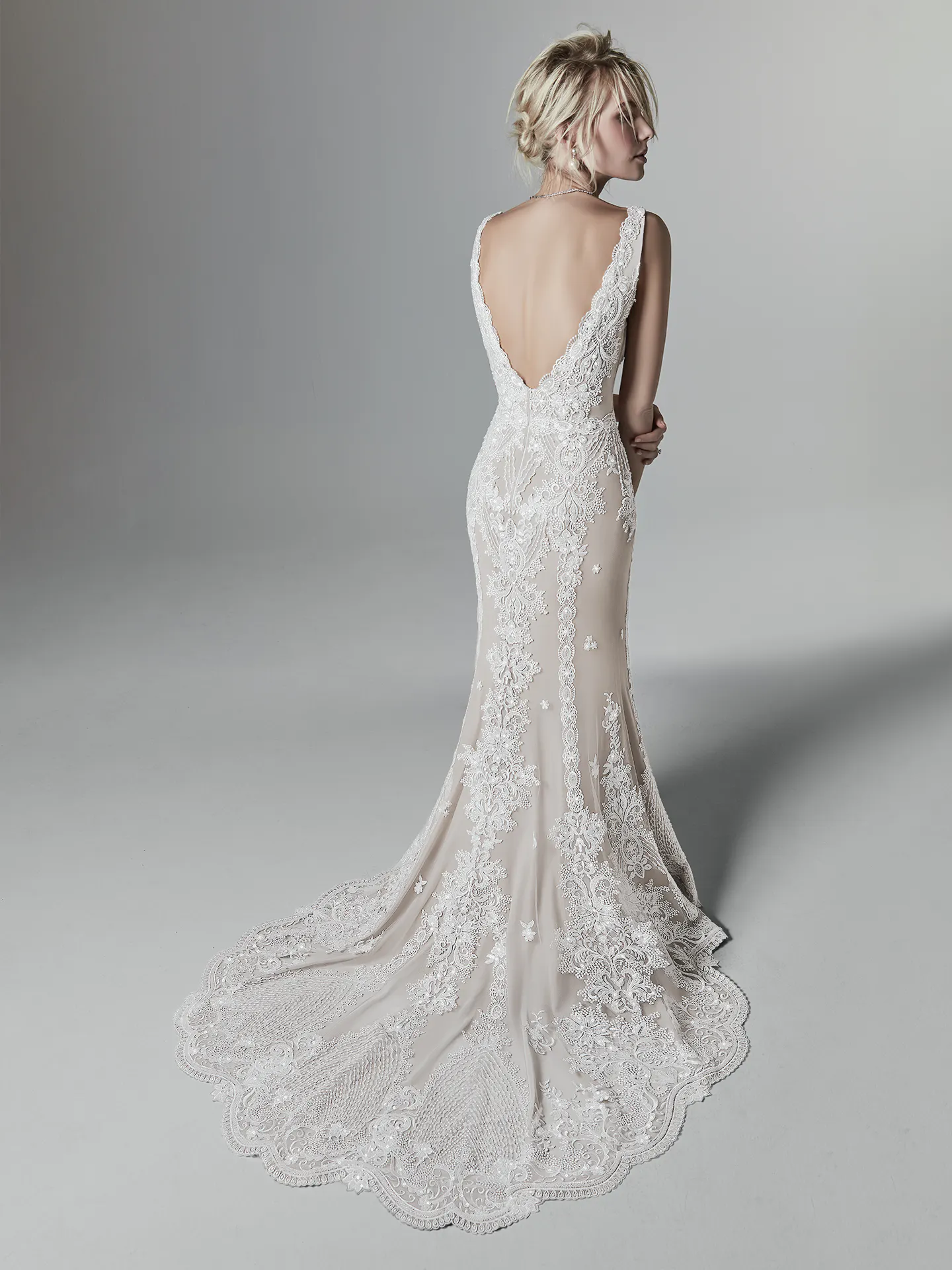 Agata Louise  Illusion Lace Wedding Dress by Sottero and Midgley