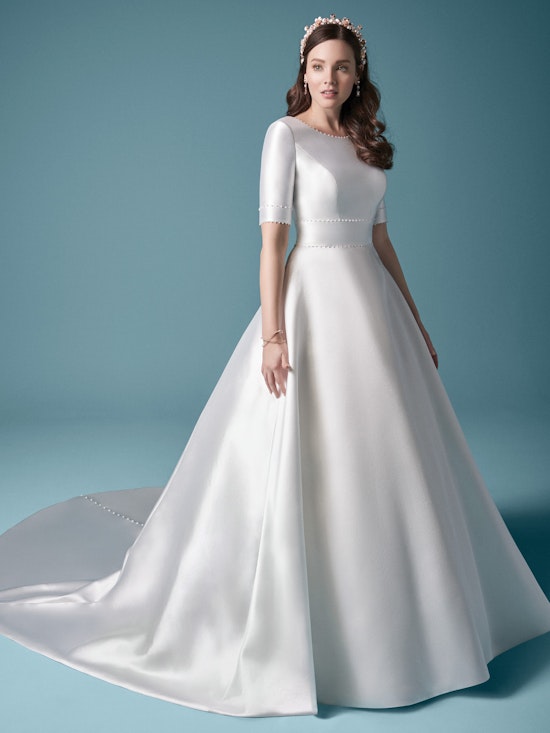 Raven Leigh Quarter Length Sleeve Ball Gown Wedding Dress ...